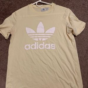 Adidas Yellow Logo Tee Shirt